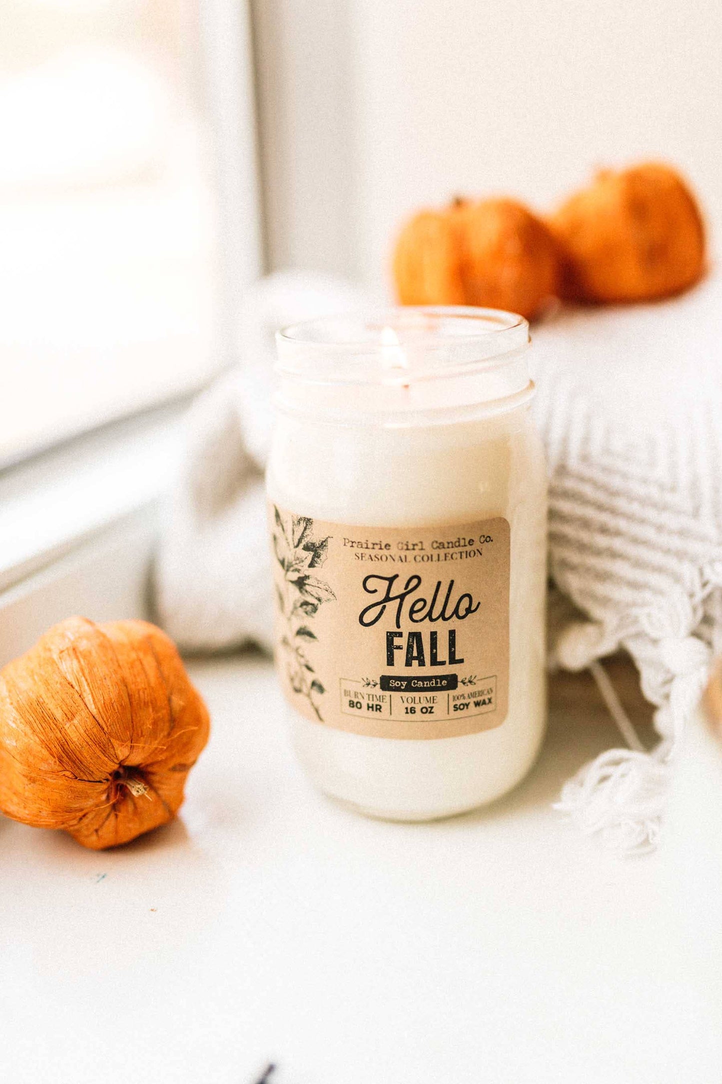 Hello Fall Candle