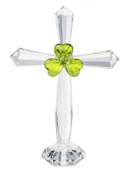 Crystal Expressions Shamrock Cross