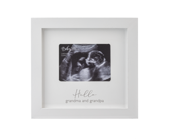 Hello Grandma and Grandpa Sonogram Picture Frame