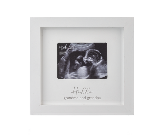 Hello Grandma and Grandpa Sonogram Picture Frame