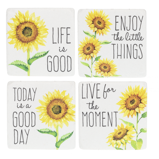 Sunflower Coasters Set of 4