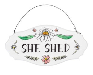 Metal Floral Sign