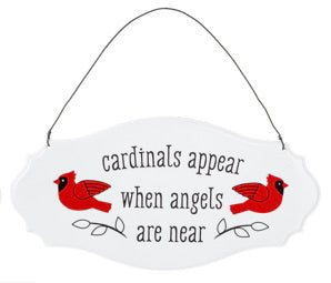 Metal Cardinal Memorial Wall Sign