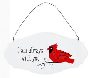 Metal Cardinal Memorial Wall Sign