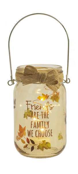 Fall Friends Light Up Mason Jar