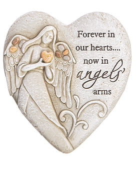 Angel Memorial Heart Stone