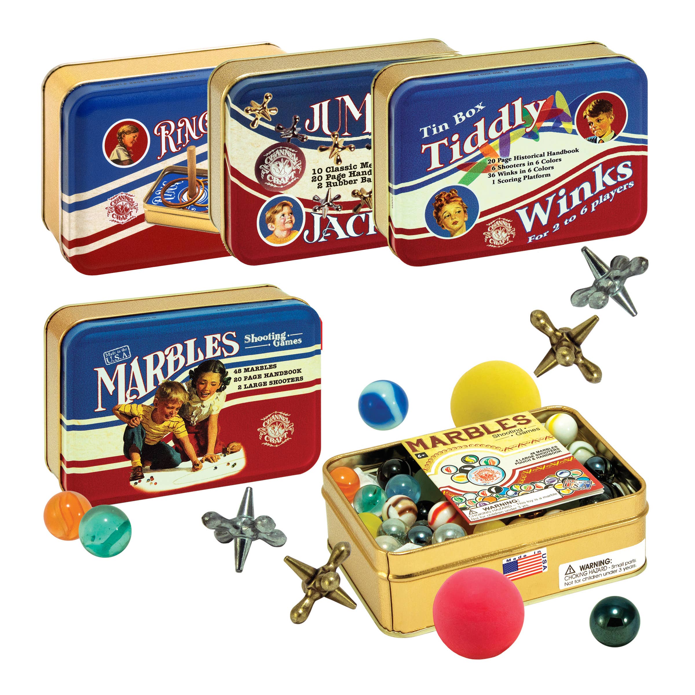 Channel Craft Old-Fashioned Shooting Marble Game In Classic